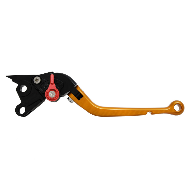Pazzo Racing brake and clutch levers - DB-80/DC-80 gold red folding long