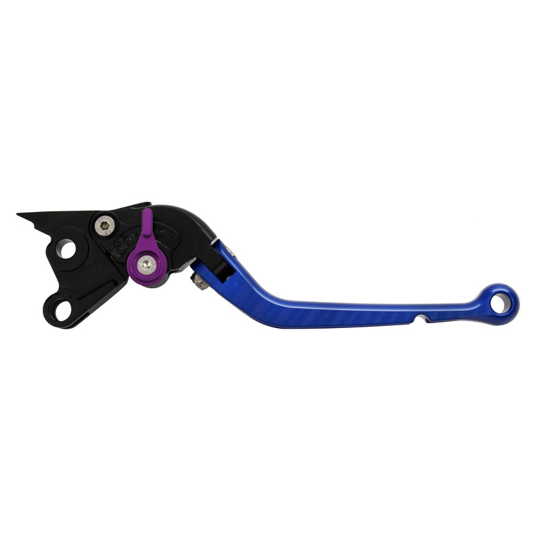 Pazzo Racing brake and clutch levers - DB-80/DC-80 blue purple folding long
