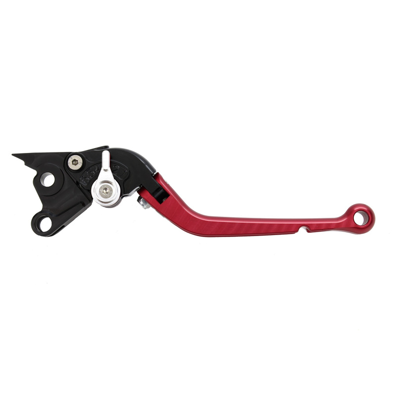 Pazzo Racing brake and clutch levers - DB-80/DC-80 red silver folding long
