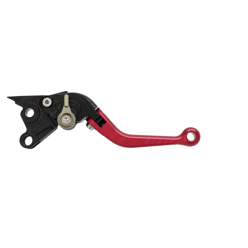 Pazzo Racing brake and clutch levers - DB-80/DC-80 red titanium folding short