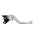 Pazzo Racing Brems- und Kupplungshebel - F-14/S-650 silber silber starr kurz