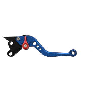 Pazzo Racing Brems- und Kupplungshebel - F-41/S-14 blau rot starr kurz