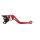 Pazzo Racing Brems- und Kupplungshebel - F-35/T-333 rot silber starr kurz