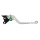 Pazzo Racing brake lever - F-99 silver green non-folding long