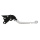 Pazzo Racing Bremshebel - F-88 silber schwarz klappbar lang
