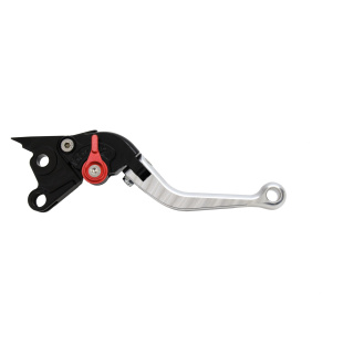 Pazzo Racing Kupplungshebel - H-626 silber rot klappbar kurz