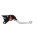 Pazzo Racing Kupplungshebel - H-626 silber rot klappbar kurz