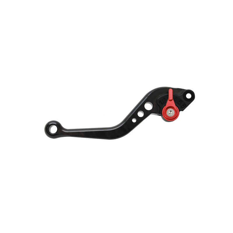 Pazzo Racing clutch lever - black red non-folding short