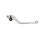 Pazzo Racing brake lever - silver black non-folding long