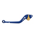 Pazzo Racing clutch lever - blue gold non-folding long