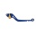 Pazzo Racing brake lever - blue gold non-folding long