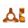 Pazzo Racing Gabelversteller V2 14mm gold